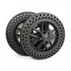 1 Pair of 10 "Front Wheel Replacement Wheels, 10x1.50 Front Wheels for Electric Wheelchairs, Honeycomb Rubber Tires,Bearing 12mm/1/2 view 1
