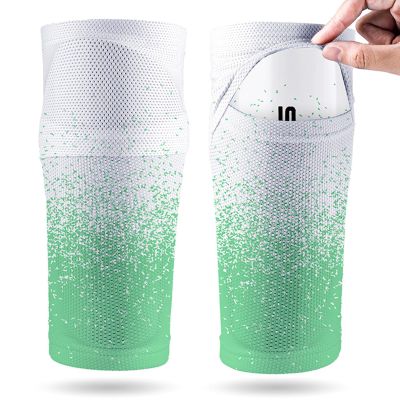 MOMOJIA Shin Guard Sleeves for Kid Teen Adult Running Football Games Shin Guard Protective Sleeves Breathable Shin Guard Sock