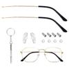 1 Pairs Eyeglass Sunglasses Replacement Temple Tube Sleeve - Sunglasses Accessories for Glasses Repair and ReplacementGold view 1