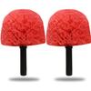 2 Pack Twist-On Cobweb Duster Head Brush - Indoor & Outdoor Spider Web Cleaning Solution - Fits Standard Acme Threaded Poles - Durable & Versatile Spider Web Corner Cleaner Head Only - Red view 1