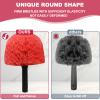 2 Pack Twist-On Cobweb Duster Head Brush - Indoor & Outdoor Spider Web Cleaning Solution - Fits Standard Acme Threaded Poles - Durable & Versatile Spider Web Corner Cleaner Head Only - Red view 3