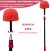 2 Pack Twist-On Cobweb Duster Head Brush - Indoor & Outdoor Spider Web Cleaning Solution - Fits Standard Acme Threaded Poles - Durable & Versatile Spider Web Corner Cleaner Head Only - Red view 4