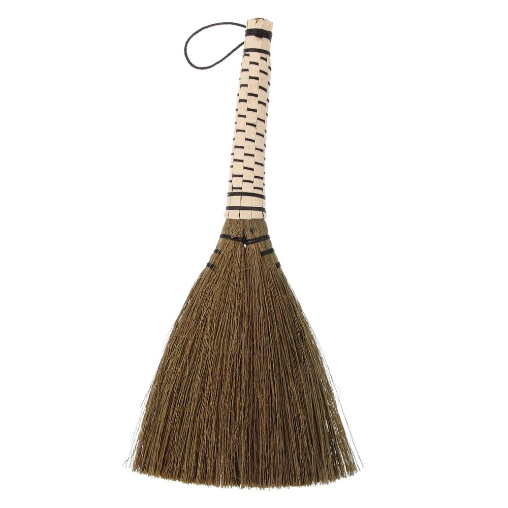 Anneome Handmade Broom Mini Cleaning Tool for Pet Desktop and Car Interior Cleaning Random Color