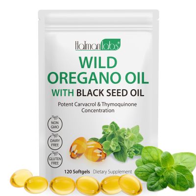 newseel Oil of Oregano with Black Seed Oil, Organic Oregano Oil Softgels,Oregano Oil Capsules Organic,Non-GMO, Gluten Free,120