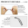 1 Pair Glasses Replacement Temple, Eyeglass Replacement Arm Metal Eyeglasses Arms Legs Glasses Repair Kit Universal Glasses Replacement for Glasses Eyeglasses SunglassesBlack view 3