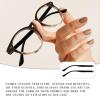 1 Pair TR90 Bright Black Glasses Replacement Arms Glasses Double Flat Teeth 7mm Replacement Temple with Screws, Screw Washers and 3-in-1 Screwdriver (Gloss Black 7mm) view 3