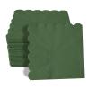 100 Pieces 2-ply Green Napkin Disposable Scalloped Cocktail Napkins Beverage Napkins Dessert Napkins Paper Napkins for Dinner Wedding Birthday Party Bridal Anniversary Reception Event (Green) view 1