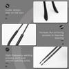 1 Pair Metal Glasses Temple Replacement Eyewear Frame Temple with Hinge Screw for Glasses Sunglasses Repair Black view 3