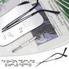 1 Pair Metal Glasses Temple Replacement Eyewear Frame Temple with Hinge Screw for Glasses Sunglasses Repair Black view 4