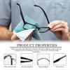 1 Pair TR90 Bright Black Glasses Replacement Arms Glasses Double Convex Teeth 6.5mm Replacement Temple with Screws, Screw Washers and 3-in-1 Screwdriver (Gloss Black 6.5mm) view 3