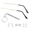 1 Pair Universal Metal Glasses Arm Replacement Kit Eyeglasses Repair Parts Replacement Temple for Eyeglasses Frames Gold view 1