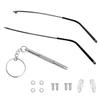 1 Pair Universal Metal Sunglasses Arm Replacement Eyeglass Repair Kit Glasses Replacement Temple for Sunglasses and EyewearBlack view 1