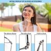 1 Pair Eyeglass Arm Replacement Kit Metal Temples for Glasses Repair Universal Legs Replacement Accessories for EyeglassesSilver view 3