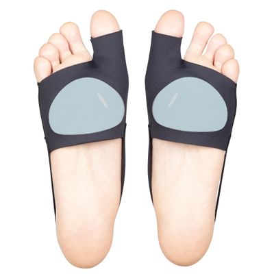 WalkMii Ball of Foot Cushions (PAIR) for Men & Women, Metatarsal Pads with Strap for Foot Pain Relief, Metatarsalgia, Neuroma, Sesamoiditis, Forefoot Cushion Inserting Gel Pads (S/M)