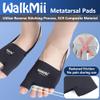 WalkMii Ball of Foot Cushions (PAIR) for Men & Women, Metatarsal Pads with Strap for Foot Pain Relief, Metatarsalgia, Neuroma, Sesamoiditis, Forefoot Cushion Inserting Gel Pads (S/M) view 3