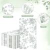 100 Floral Guest Napkins Sage Green and White Toile Disposable Paper Napkins Decorative Flower Bathroom Hand Towels for Bridal Baby Shower Tea Party Birthday Party Supplies (Sage Green) view 3