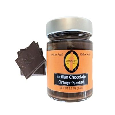 Giannetti Artisans Sicilian Chocolate Orange Spread - 6.7 oz (Single, Chocolate Orange)