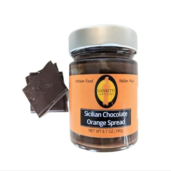 Giannetti Artisans Sicilian Chocolate Orange Spread - 6.7 oz (Single, Chocolate Orange)