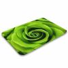Bathroom Rugs Green Rose Bath Mat Non-Slip Shower Mat Bathtub Mats Absorbent Coral Velvet Bath Rugs Floor Mat for Bathroom Floor, Tub and Shower 23.6x15.7 Inch view 3
