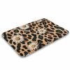 Bathroom Rugs Leopard Daisy Bath Mat Non-Slip Shower Mat Bathtub Mats Absorbent Coral Velvet Bath Rugs Floor Mat for Bathroom Floor, Tub and Shower 23.6x15.7 Inch view 3