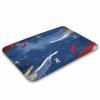 Bathroom Rugs Contains Gold Glitter Bath Mat Non-Slip Shower Mat Bathtub Mats Absorbent Coral Velvet Bath Rugs Floor Mat for Bathroom Floor, Tub and Shower 23.6x15.7 Inch view 3