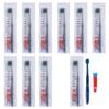 10Pcs Individually Wrapped Disposable Toothbrushes with Toothpaste, Disposable Travel Toothbrush, Pre-Pasted Toothbrushes for Dental Care, Guest Toothbrushes for Home Hotel Travel (Blue, One Size) view 1