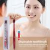 10Pcs Individually Wrapped Disposable Toothbrushes with Toothpaste, Disposable Travel Toothbrush, Pre-Pasted Toothbrushes for Dental Care, Guest Toothbrushes for Home Hotel Travel (Blue, One Size) view 2