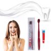 10Pcs Individually Wrapped Disposable Toothbrushes with Toothpaste, Disposable Travel Toothbrush, Pre-Pasted Toothbrushes for Dental Care, Guest Toothbrushes for Home Hotel Travel (Blue, One Size) view 3