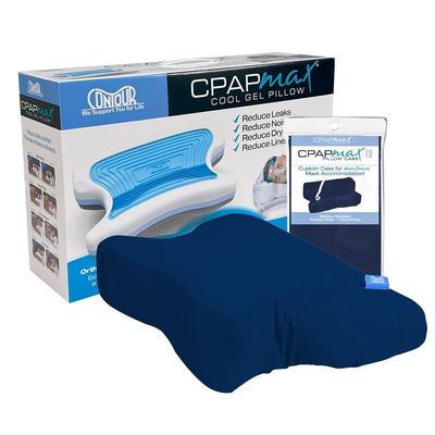 Contour CPAPMax Cooling Gel & Navy Blue Pillowcase Bundle
