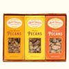 Coated Pecan Trio- Aunt Sally's Pralines- Praline, Cajun, Cinnamon Coated Pecan Gift Box view 1