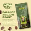 Dios Mio Coffee by Sofia Vergara, Medium Roast, Whole Bean Premium Colombian Coffee, 12 Ounce Bag view 4