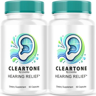 (2 Pack) Cleartone Capsules, Cleartone Ear Pills, Cleart Tone Pills for Hearing, Cleartone Official Capsules Advanced Formula, Cleartone Pills Reviews, Clear Tone for Overall Ear Health, 120, 2 Months