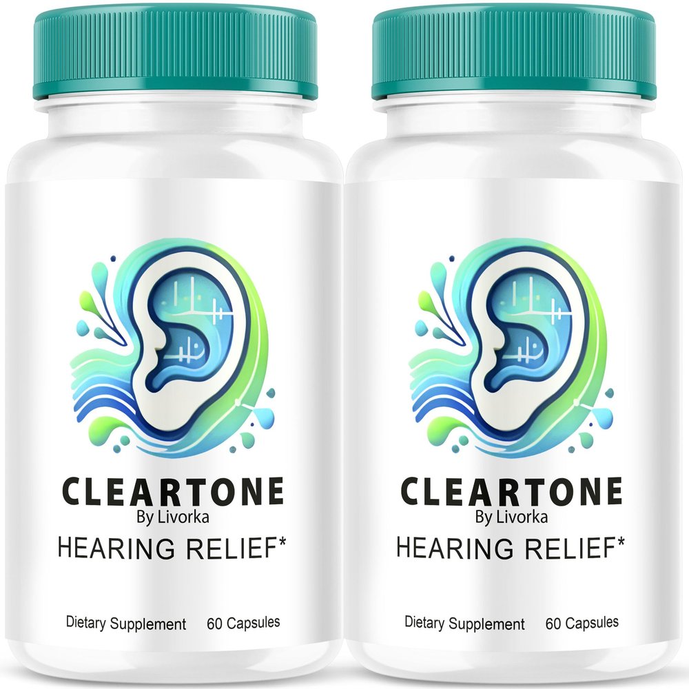 (2 Pack) Cleartone Capsules, Cleartone Ear Pills, Cleart Tone Pills for Hearing, Cleartone Official Capsules Advanced Formula, Cleartone Pills Reviews, Clear Tone for Overall Ear Health, 120, 2 Months