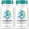 (2 Pack) Cleartone Capsules, Cleartone Ear Pills, Cleart Tone Pills for Hearing, Cleartone Official Capsules Advanced Formula, Cleartone Pills Reviews, Clear Tone for Overall Ear Health, 120, 2 Months view 1