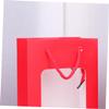 COLLBATH 12pcs Red Bags Kraft Paper Wine Carrier Window for Christmas Weddings and Party Favors Portable Red view 3