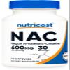 Nutricost N-Acetyl L-Cysteine (NAC) 600mg, 30 Vegan Capsules - GMO Free, Gluten Free, Vegetarian Caps view 1