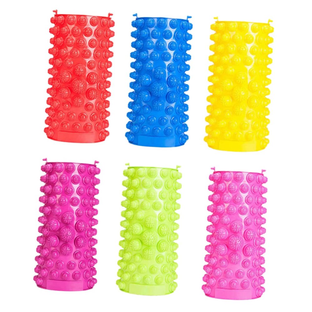 KOMBIUDA Reflexology Foot Massager Pad TPE Acupressure Mat 6pcs for Soles
