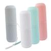 IWOWHERO 4pcs Toothbrush Holder Case Compact Travel Toothbrush Storage Box for Family Hotel Use view 1