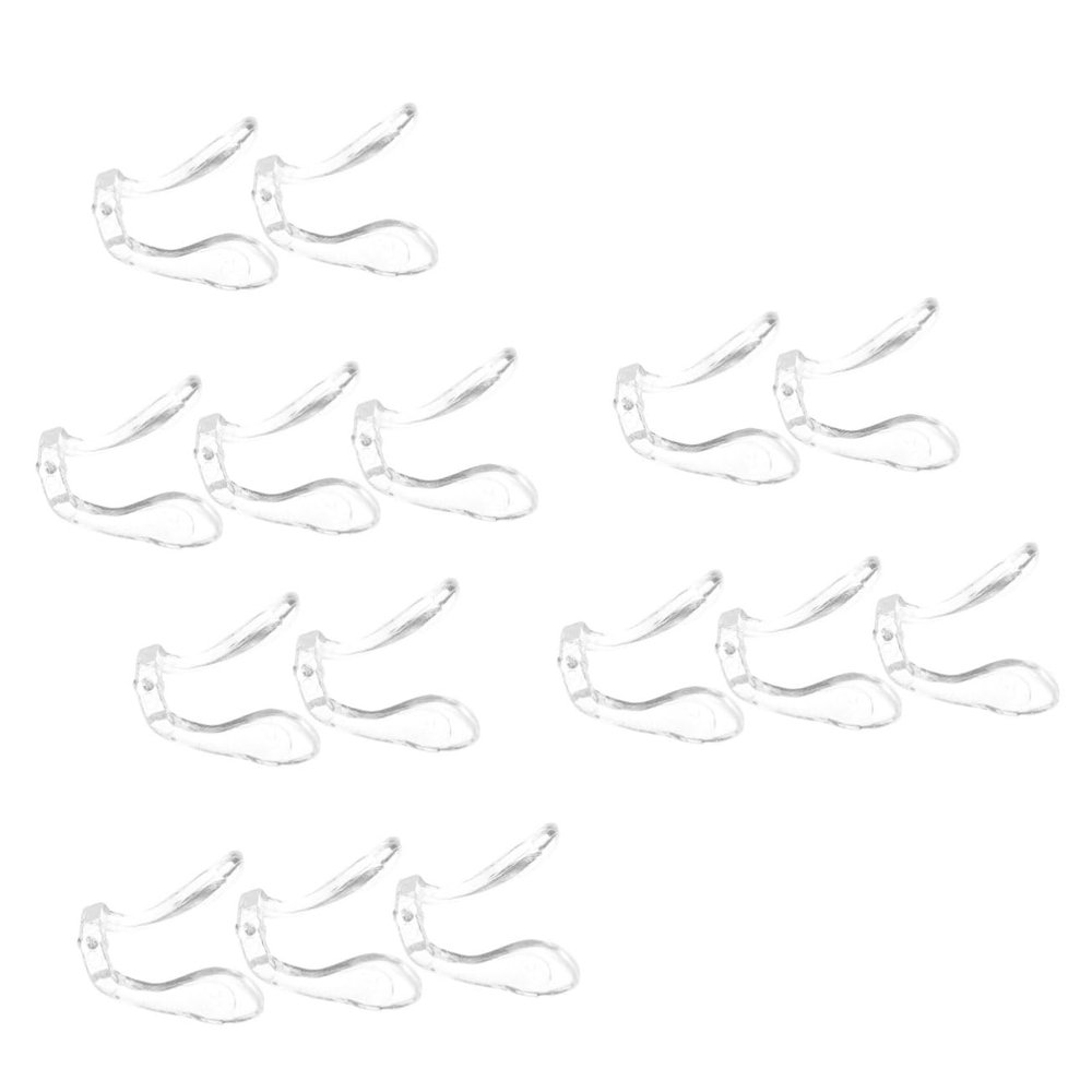 FOMIYES 15pcs Comfortable Silicone Nose Pads for Eyeglasses Soft Replacement Nose Cushions for Boys and Girls and Adults Fits Various Frames Reduces Pressure
