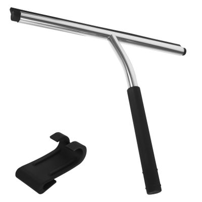 KOMBIUDA Stainless Steel Squeegee Window Cleaner Windshield Wiper Tool for Glass Cleaning Easy to Use and Safe Random Color