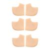 BIUDECO 3pairs Sebs Gel Heel Socks for Moisturizing and Cracked Foot Care Soft Cushion Protectors for Dry Heels Reusable and Washable Foot Treatment Sleeves Skin Color view 1