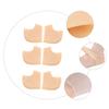 BIUDECO 3pairs Sebs Gel Heel Socks for Moisturizing and Cracked Foot Care Soft Cushion Protectors for Dry Heels Reusable and Washable Foot Treatment Sleeves Skin Color view 3