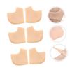 BIUDECO 3pairs Sebs Gel Heel Socks for Moisturizing and Cracked Foot Care Soft Cushion Protectors for Dry Heels Reusable and Washable Foot Treatment Sleeves Skin Color view 4