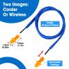 AZEN 110 Pairs Silicone Ear Plugs, Reusable Earplugs for Noise Reduction, 25dB NRR Corded Ear Plug for Sleeping Noise Cancelling, Ear Plug with String Individual Packing view 4