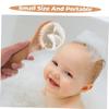 Abaodam Infant Hair Brush Scalp Massager 2pcs Baby Bath Brush Shampoo Scrubber view 4