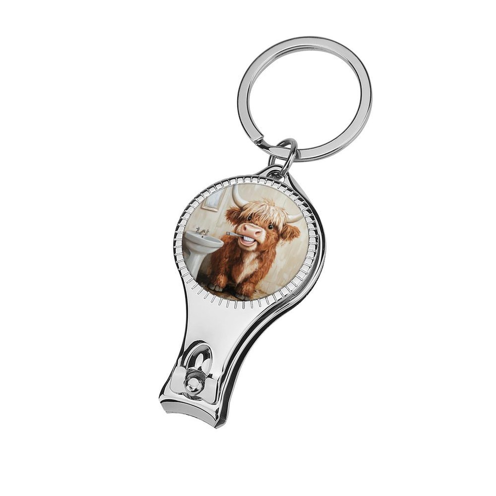 Cute Highland Baby Cow Nail Clippers Toenail Clipper Cutters Funny Bathroom Professional Nail Trimmer Nail Cuticle Cutter for Women Men
