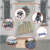 YAQXYH Wooden Threshold Ramp for Doorway 2.7-5.9" Rise, Non-Slip Entryway Ramps Kerb Ramps High Load, Durable Slope Ramp for Home Garden Step Sheds Doors(31x30x10cm(12.2x11.8x3.9inch)) view 4