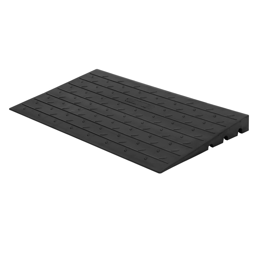 24"x42"x3" Rubber Threshold Ramp, 3" Height Portable Wheelchair Ramp, 2500LBS Weight Capacity for Wheelchairs, Doorways, Stairs, Home, and Pets, with 3-Channel Cable Protector