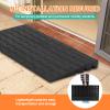 24"x42"x2.5" Rubber Threshold Ramp, 2.5" Height Portable Wheelchair Ramp, 2500LBS Weight Capacity for Wheelchairs, Doorways, Stairs, Home, and Pets, with 3-Channel Cable Protector view 3