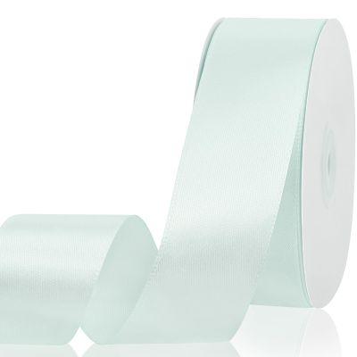 1-1/2 Inch Light Blue Satin Ribbon,50 Yards Light Blue Fabric Ribbon for Flower Bouquet,Gift Wrapping,Crafts,Bows Making,Wedding,Christmas,Birthday Party Decoration